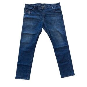 Diesel Krayver Jeans Men’s 38x32 Blue Slim Tapered‎ Stretch Denim Wash 0845B